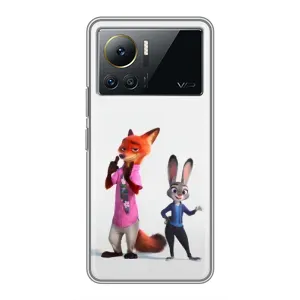 Силиконовый чехол с принтом Зоотрополіс для Infinix Note 12 Pro (4G) (Джуди и Ник)