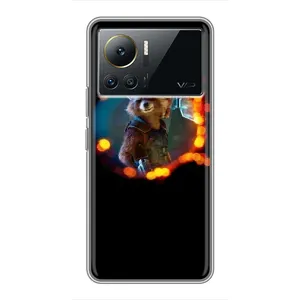 Чехол Супергерои Марвел на Инфиникс Ноут 12 Pro (4G) (Енот Ракета)