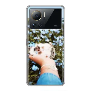 Чехлы с изображением разных животных для Infinix Note 12 Pro (4G) (Ежик на руках)