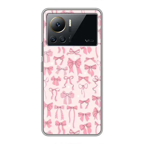 Чехол с рисунком «Фон бантики» для Infinix Note 12 Pro (4G)