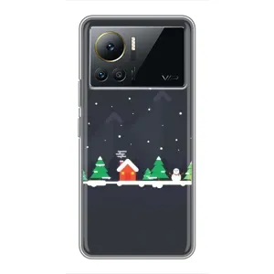 Силиконовый бампер на рождество для Infinix Note 12 Pro (4G) (Город зимний)