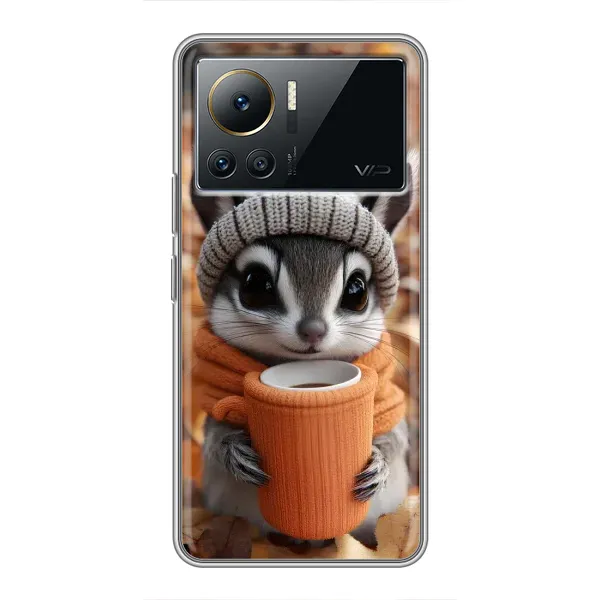 Чехол с рисунком «Грызунчик с кофе» для Infinix Note 12 Pro (4G) Чехол с рисунком «Грызунчик с кофе» для Infinix Note 12 Pro (4G)