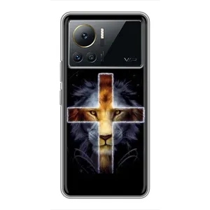 Чехлы для Инфиникс Ноут 12 Pro (4G) (Крест Иисуса) (Иисус Лев)