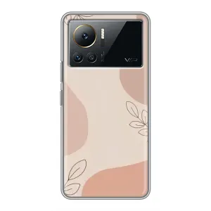 Чехол цветочный дизайн для Infinix Note 12 Pro (4G) (Коричневый фон)