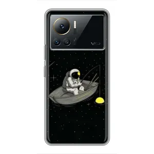 Силіконовый Чохол з принтом "Космонавти" на Infinix Note 12 Pro (4G) (Космонавт на рибалці)