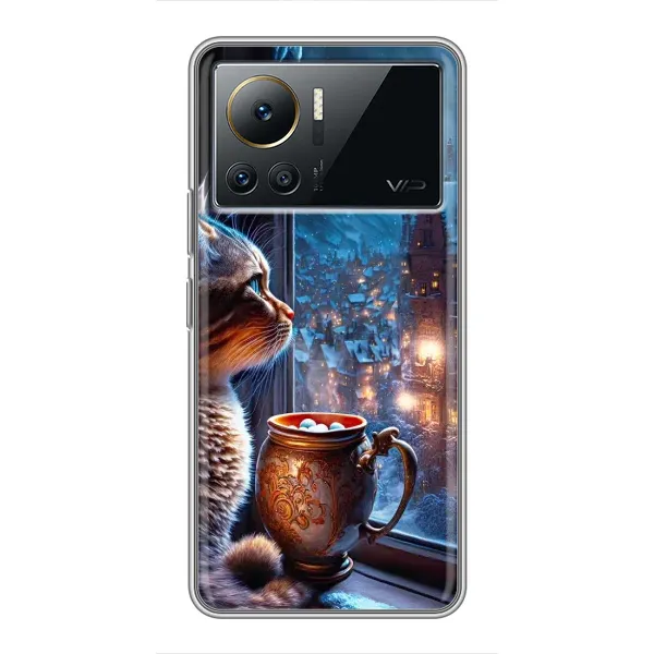 Чехол с рисунком «Кот новогодний» для Infinix Note 12 Pro (4G) Чехол с рисунком «Кот новогодний» для Infinix Note 12 Pro (4G)