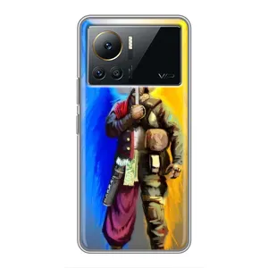 Чохол з картинкою (Патріотичний КОЗАК) на Infinix Note 12 Pro (4G) (КОЗАК  з крилами)