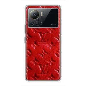 Текстурний Чохол Louis Vuitton для Інфінікс Нот 12 про 4 джі (Червоний ЛВ)