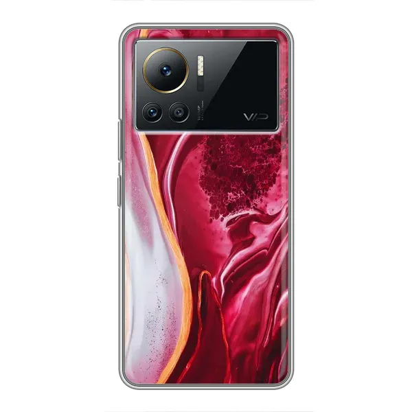 Чохол з малюнком «Червоний мрамор» для Infinix Note 12 Pro (4G)