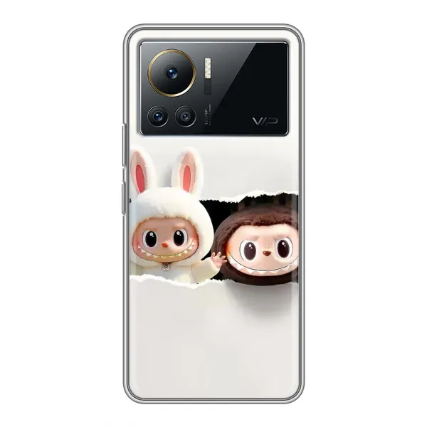 Чехол с рисунком «Фигурки Labubu» для Infinix Note 12 Pro (4G)