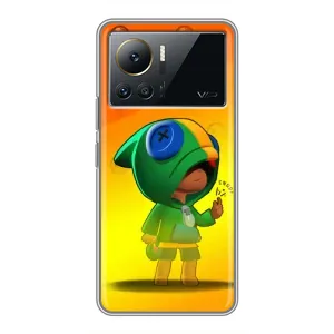 Чехол Бравл Старс для Infinix Note 12 Pro (4G) (LEON в кофте)
