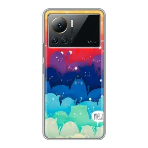 Силиконовый чехол с котиком для Infinix Note 12 Pro (4G) (Mew)