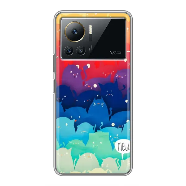 Чехол с рисунком «Mew» для Infinix Note 12 Pro (4G)
