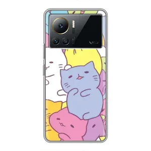 Бампер с изображением Котиков для Инфиникс Ноут 12 Pro (4G) (Милые котики)