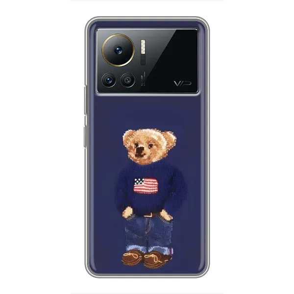 Чехол с рисунком «Мишка USA» для Infinix Note 12 Pro (4G) Чехол с рисунком «Мишка USA» для Infinix Note 12 Pro (4G)