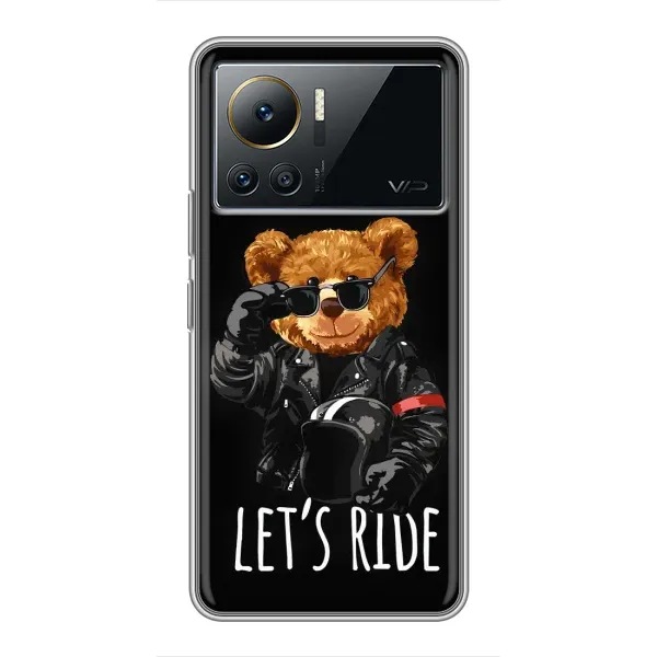 Чехол с рисунком «Модный Мишка» для Infinix Note 12 Pro (4G) Чехол с рисунком «Модный Мишка» для Infinix Note 12 Pro (4G)