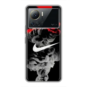 Силіконовый Чохол на Infinix Note 12 Pro (4G) з картинкою НАЙК (Nike дим)