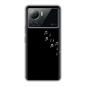 Чехол с картинками на черном фоне для Infinix Note 12 Pro (4G) (Ноты)
