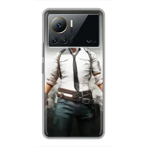 Силиконовый чехол с картинкой "Герой Pubg" на Infinix Note 12 Pro (4G) (Пабг)