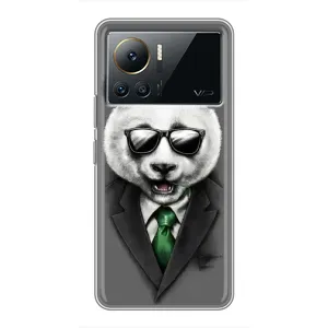Чехлы с Пандами на Infinix Note 12 Pro (4G) (Панда в очках)