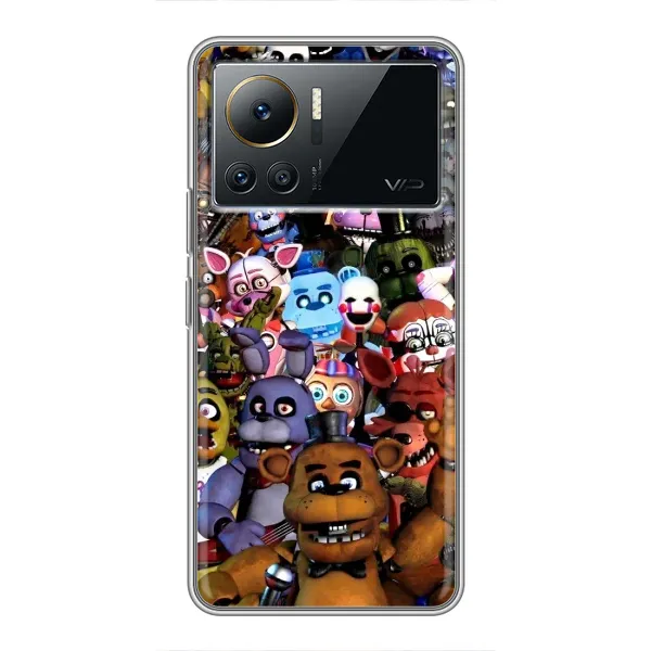 Чехол с рисунком «Персонажи Фредди» для Infinix Note 12 Pro (4G)