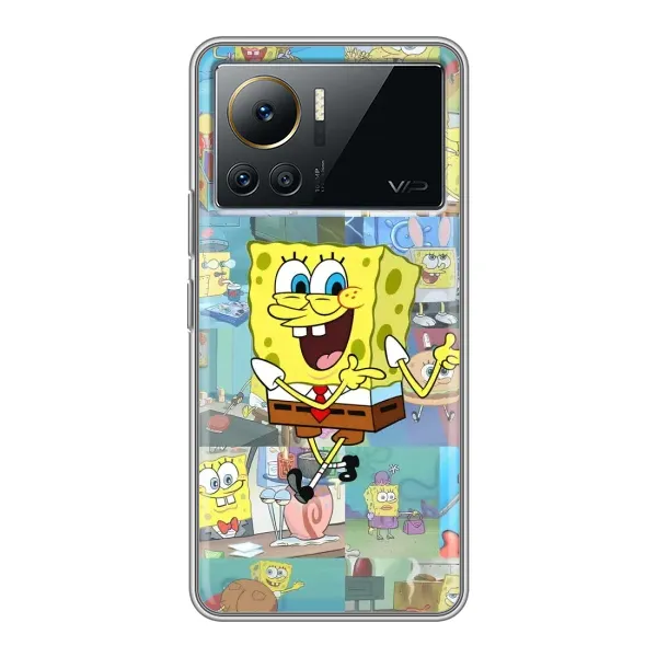 Чехол с рисунком «Радостный Спанч Боб» для Infinix Note 12 Pro (4G) Чехол с рисунком «Радостный Спанч Боб» для Infinix Note 12 Pro (4G)