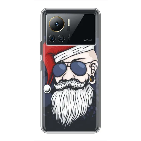 Чехол с рисунком «Рождественский МЕН» для Infinix Note 12 Pro (4G)