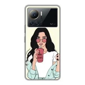 Силіконовый Чохол на Infinix Note 12 Pro (4G) з картинкой Модных девушек (З напоєм)