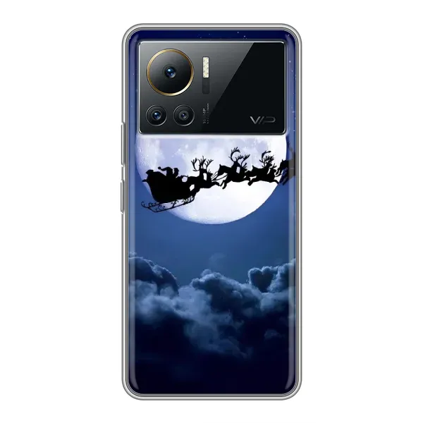 Чехол с рисунком «Санта - луна» для Infinix Note 12 Pro (4G)
