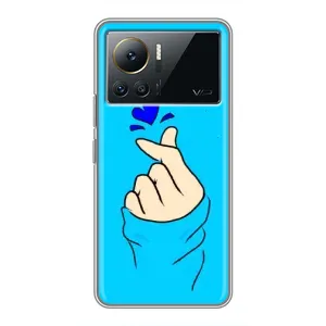 Чохол (Знак сердечка) для Infinix Note 12 Pro (4G) (Сердечко на синоьому)