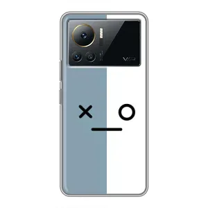 Чохли (ТПУ) (смішні стікери) для Infinix Note 12 Pro (4G) (Сіро-білий)