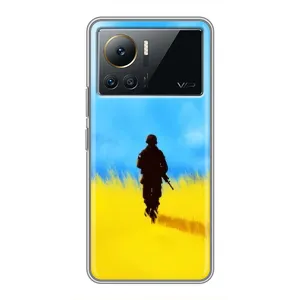 Патриотические Чехлы для Инфиникс Ноут 12 Pro (4G) (Солдат в поле)