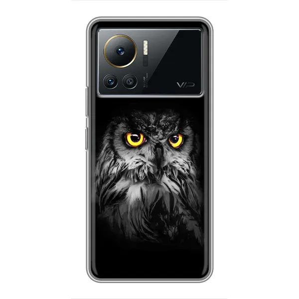 Чехол с рисунком «Сова на чёрном» для Infinix Note 12 Pro (4G) Чехол с рисунком «Сова на чёрном» для Infinix Note 12 Pro (4G)