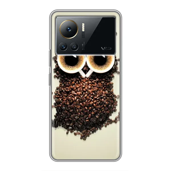 Чехол с рисунком «Сова с зерен кофе» для Infinix Note 12 Pro (4G) Чехол с рисунком «Сова с зерен кофе» для Infinix Note 12 Pro (4G)