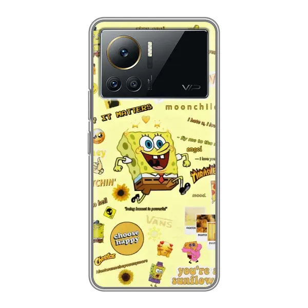 Чехол с рисунком «Спанч Боб бежит» для Infinix Note 12 Pro (4G) Чехол с рисунком «Спанч Боб бежит» для Infinix Note 12 Pro (4G)