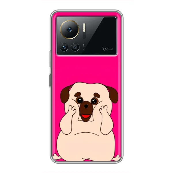 Чехол с рисунком «Веселый Мопсик» для Infinix Note 12 Pro (4G) Чехол с рисунком «Веселый Мопсик» для Infinix Note 12 Pro (4G)