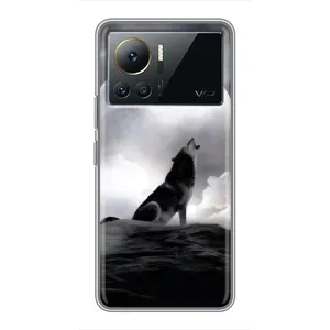 Чехол с Волком на Infinix Note 12 Pro (4G) (Волк и луна)