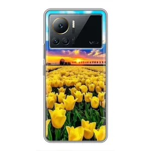 Чехлы с картинкой (Тюльпаны) на Инфиникс Ноут 12 Pro (4G) (Желтые тюльпаны)