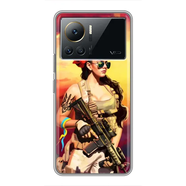 Чехол с рисунком «Женщина солдат» для Infinix Note 12 Pro (4G)