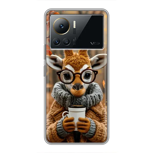 Чехол с рисунком «Жираф с кофе» для Infinix Note 12 Pro (4G) Чехол с рисунком «Жираф с кофе» для Infinix Note 12 Pro (4G)