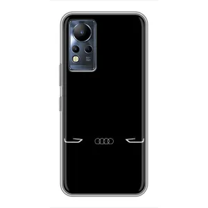 Силіконовий бампер з картинкою машини на Infinix Note 12 (Сілует Audi)