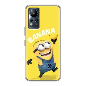 Мультяшный принт на Чехол для Инфиникс Нот 12 (Banana)