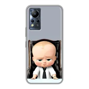 Мультяшный принт на Чехол для Инфиникс Нот 12 (BOSS)