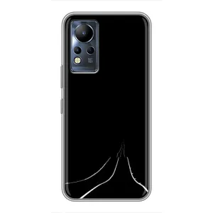 Чехол с картинками на черном фоне для Infinix Note 12 (Дорога)