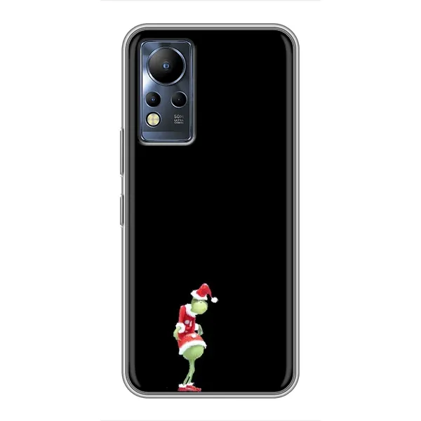 Чехол с рисунком «Гринч на чорном» для Infinix Note 12 Чехол с рисунком «Гринч на чорном» для Infinix Note 12