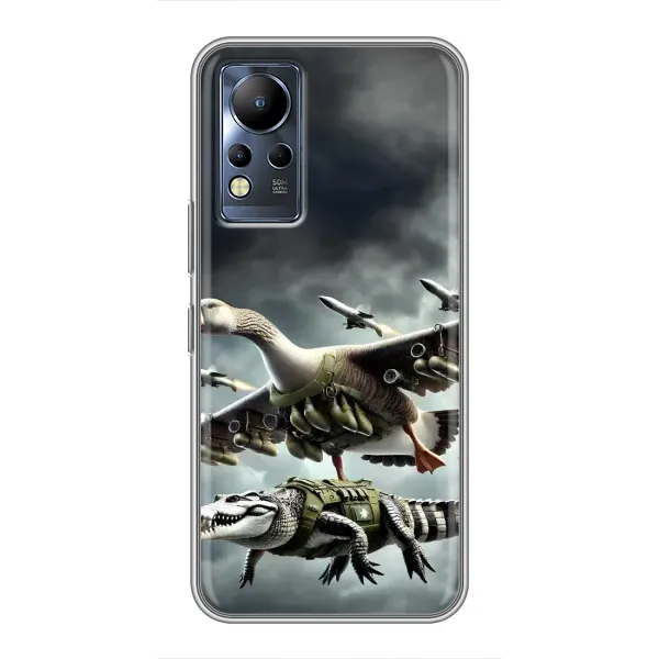 Чехол с рисунком «Гусини и крокодило» для Infinix Note 12 Чехол с рисунком «Гусини и крокодило» для Infinix Note 12