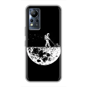 Силіконовый Чохол з принтом "Космонавти" на Infinix Note 12 (Космонавт)