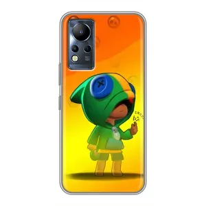 Чехол Бравл Старс для Infinix Note 12 (LEON в кофте)