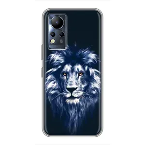 Чохол з картинкою на Infinix Note 12 (Лев – синій)