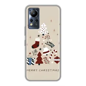 Чехол Санта Клаус для Infinix Note 12 (Merry Christmas)